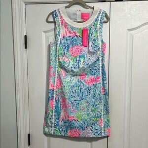 Lilly Pulitzer Floral Dress - Blue and Pink